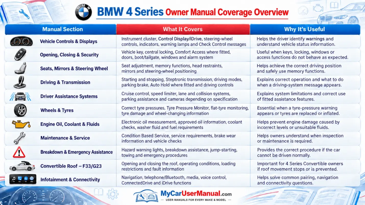 Bmw 4 Series Manual PDF