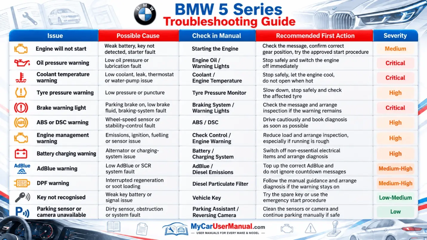 Bmw 5 Series User Manual PDF
