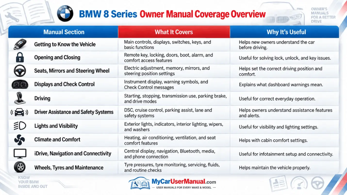 Bmw 8 Series Manual PDF