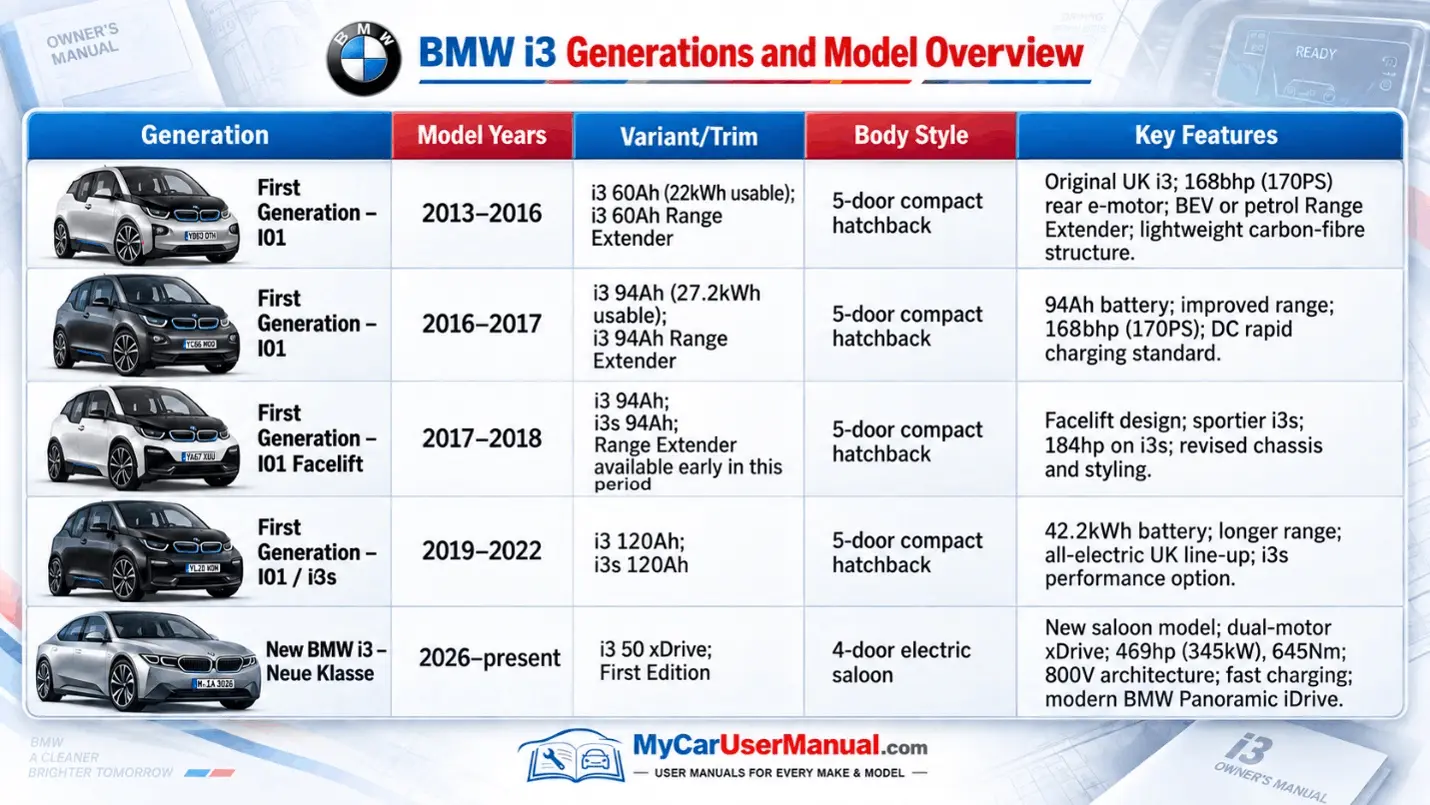 Bmw I3 Owner Manual PDF