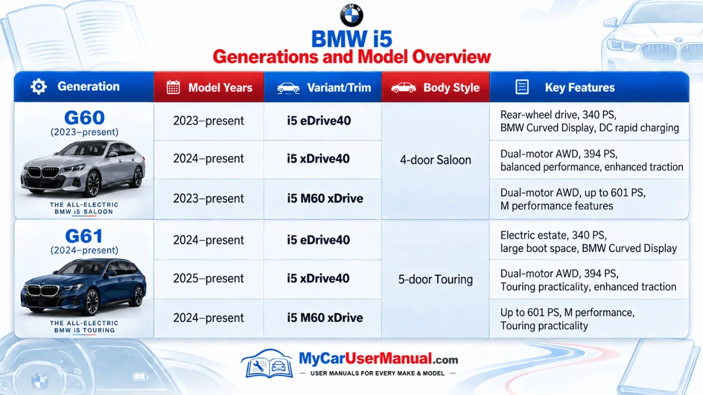 Bmw I5 Owner Manual PDF