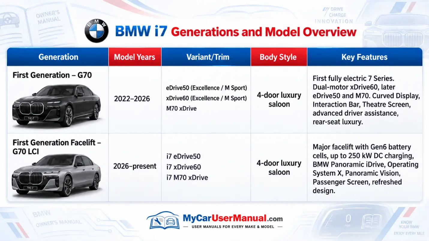 Bmw I7 Owner Manual PDF