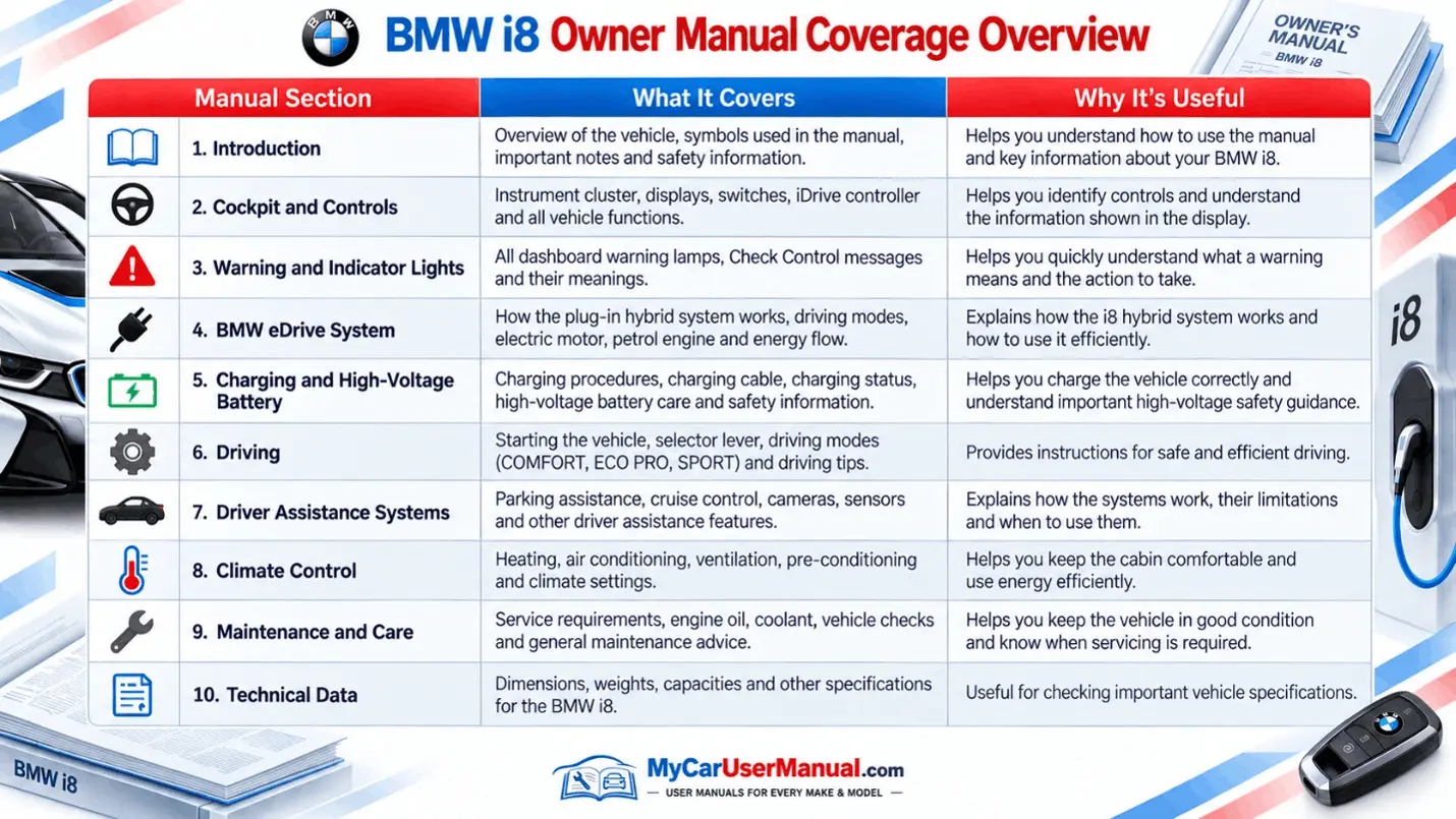 Bmw I8 Manual PDF