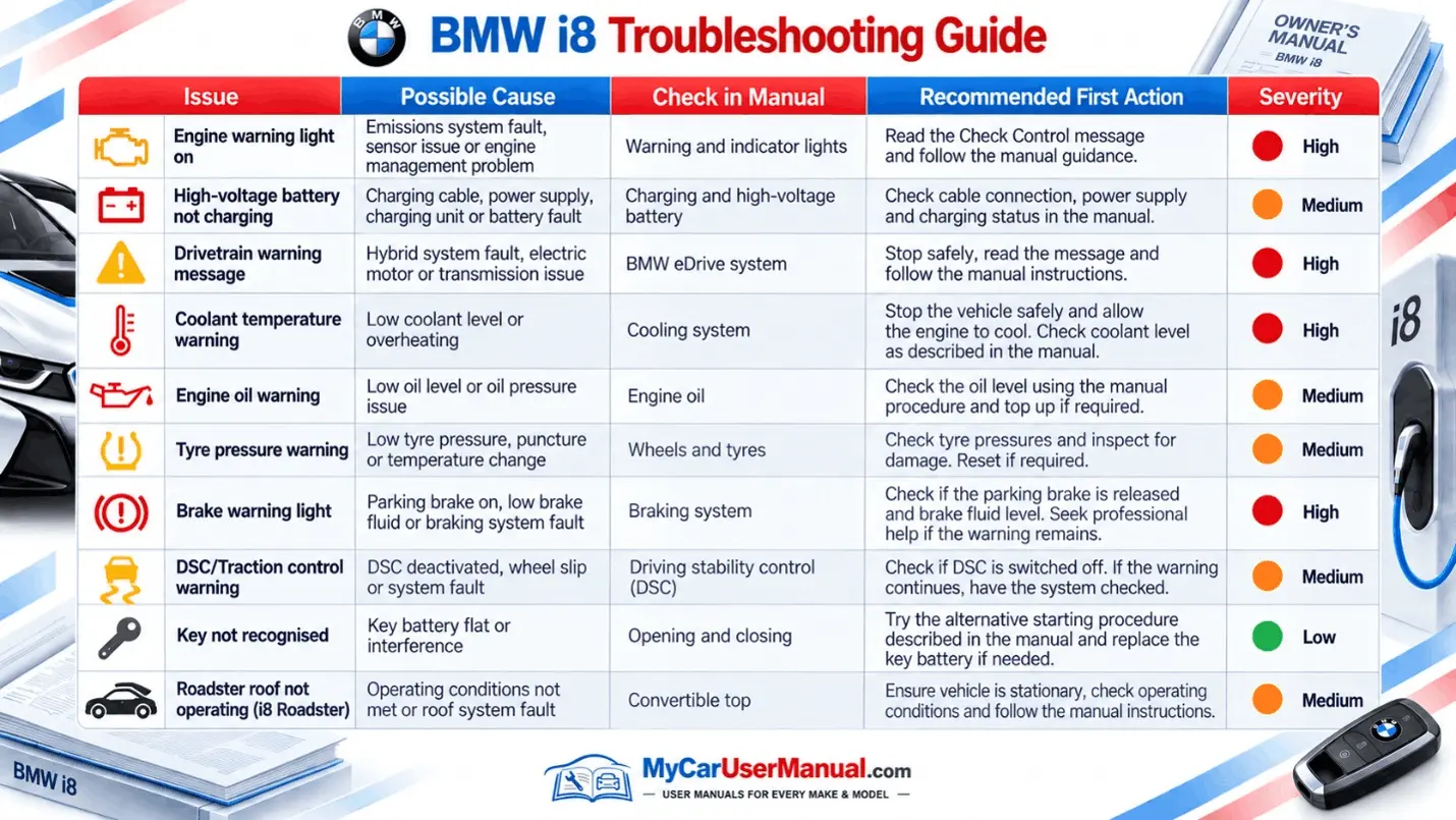 Bmw I8 User Manual PDF