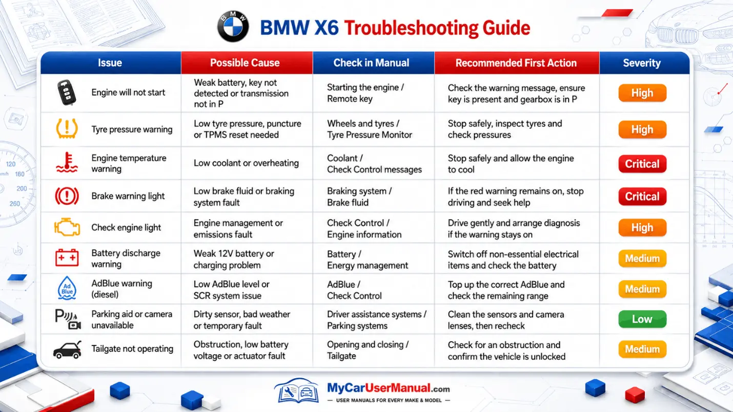 Bmw X6 User Manual PDF