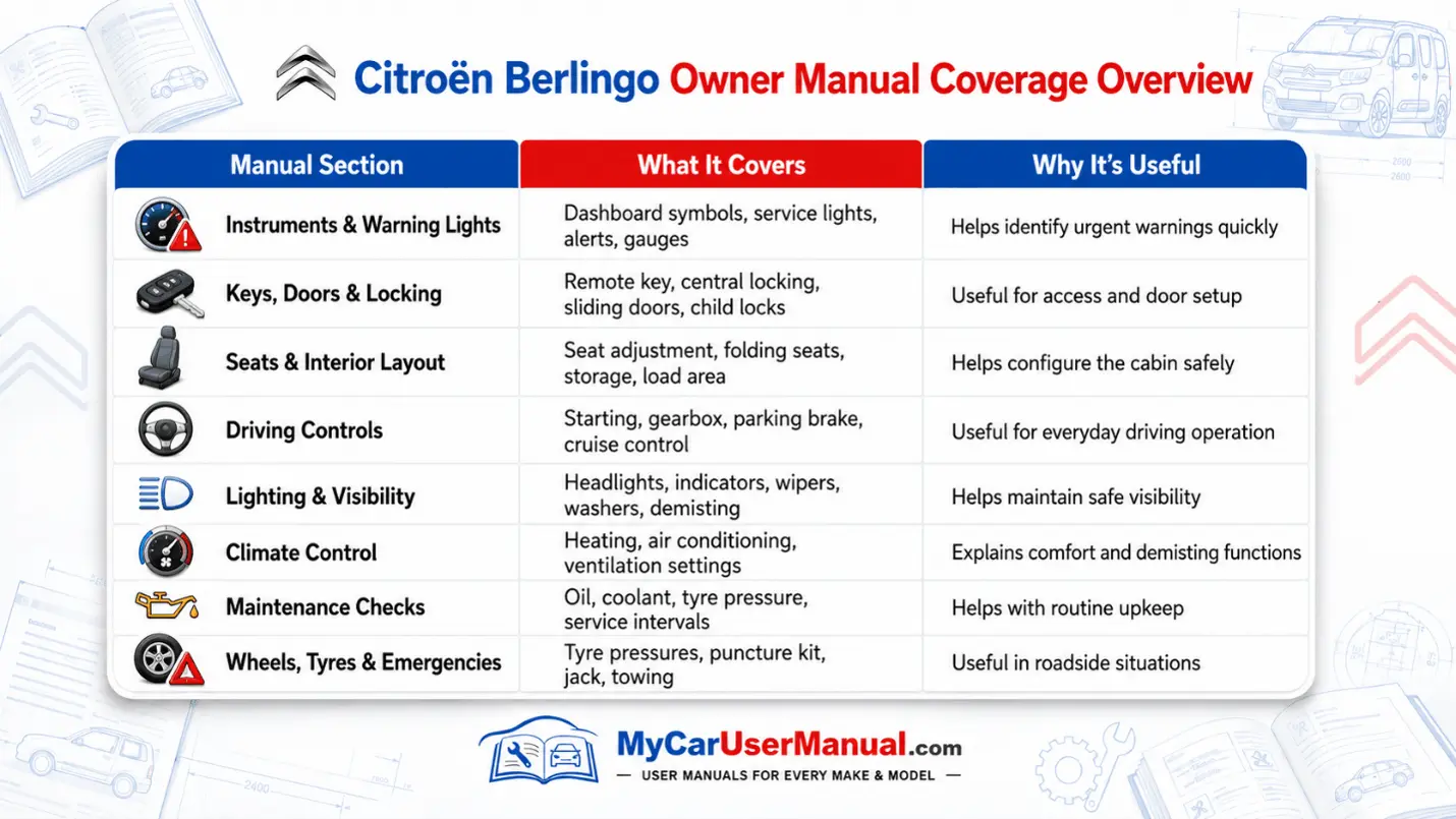 Citroen Berlingo Manual PDF