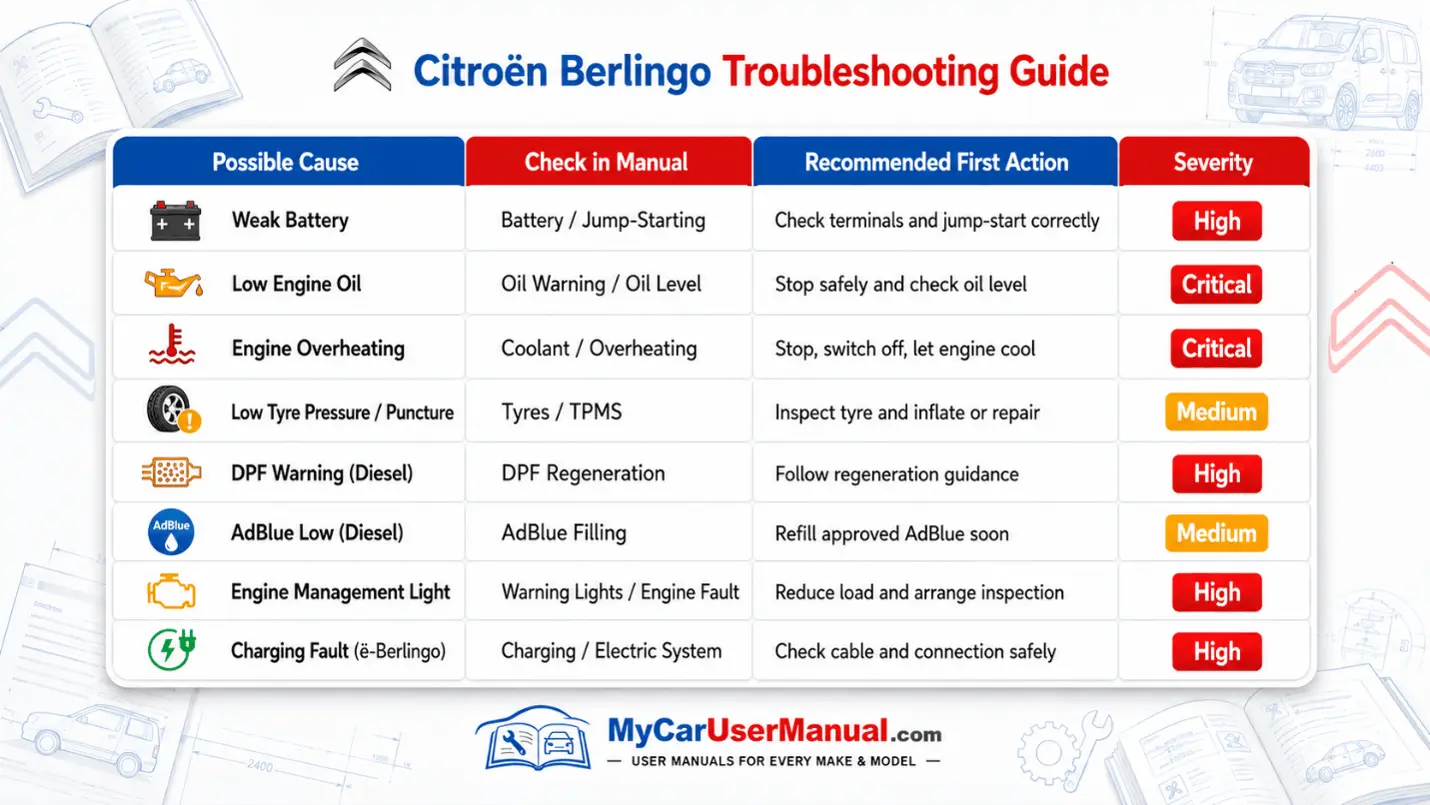 Citroen Berlingo User Manual PDF
