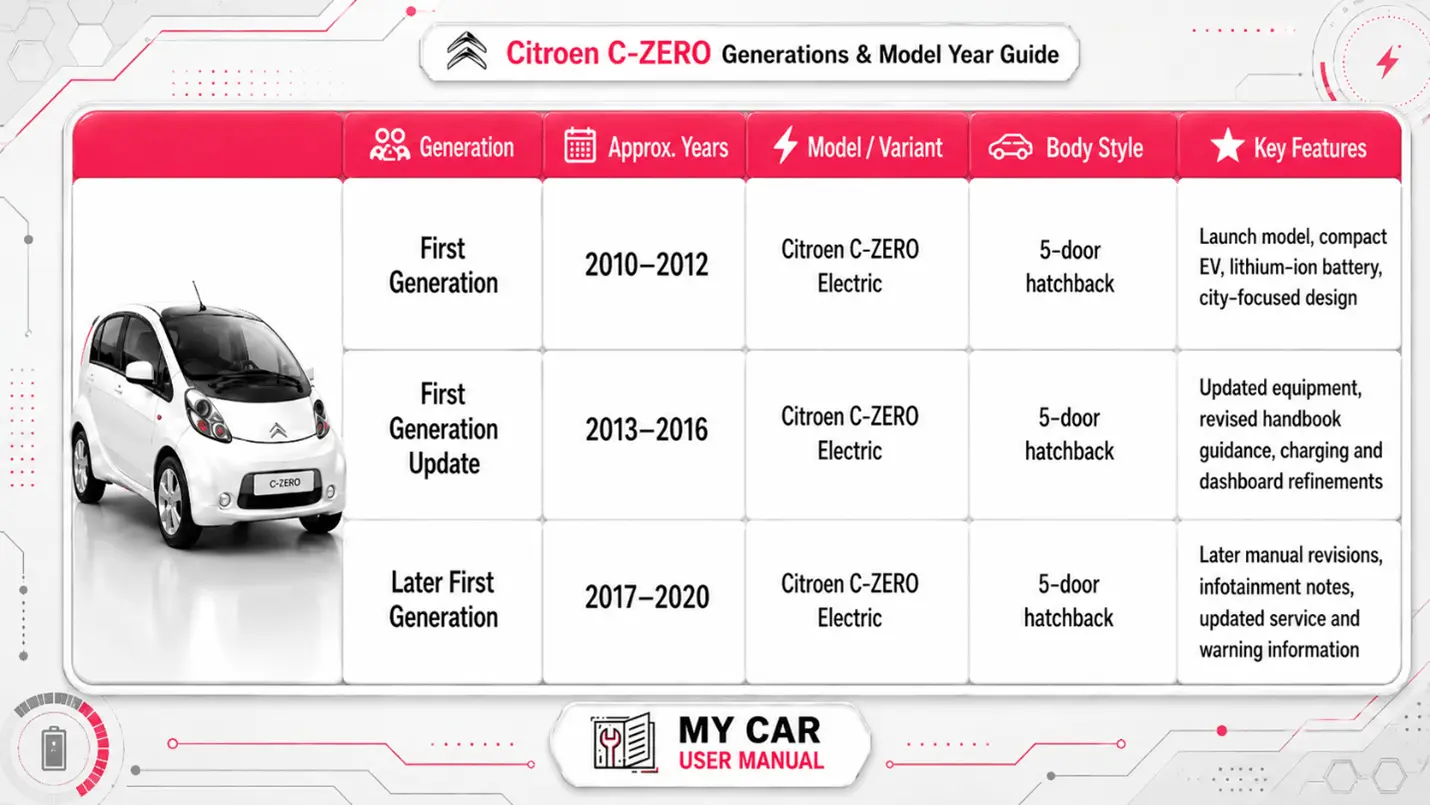 Citroen C-Zero Owner Manual PDF