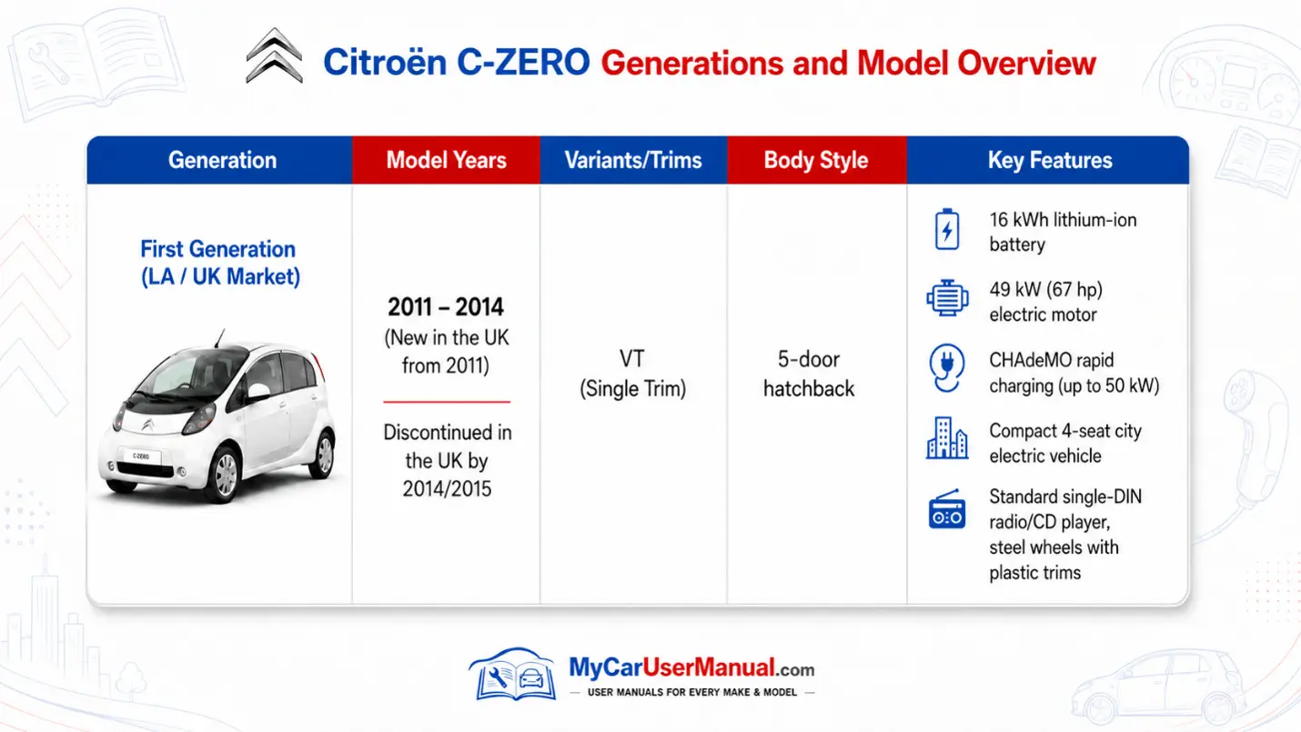 Citroen C-Zero Owner Manual PDF