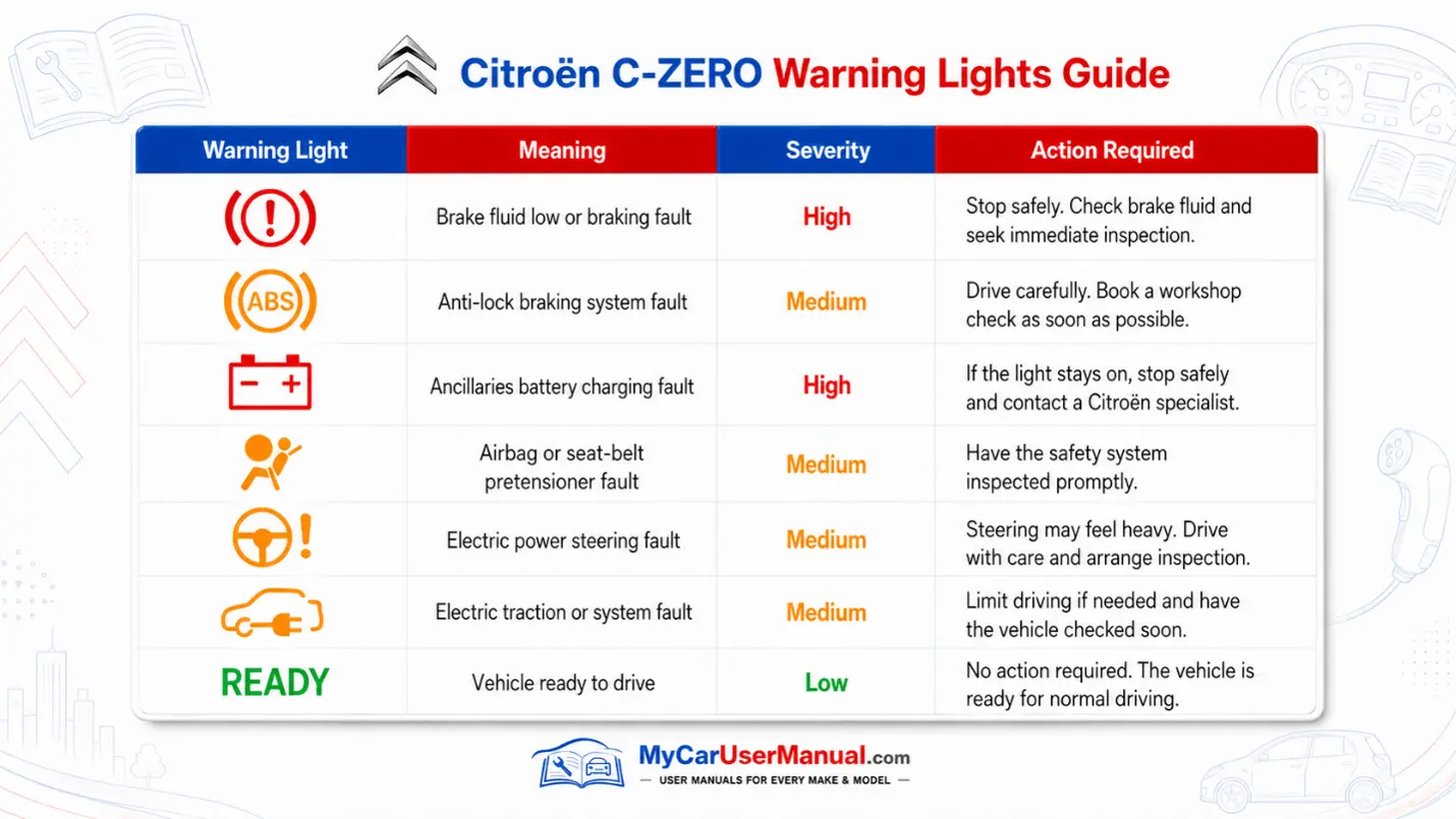 Citroen C-Zero Manual PDF