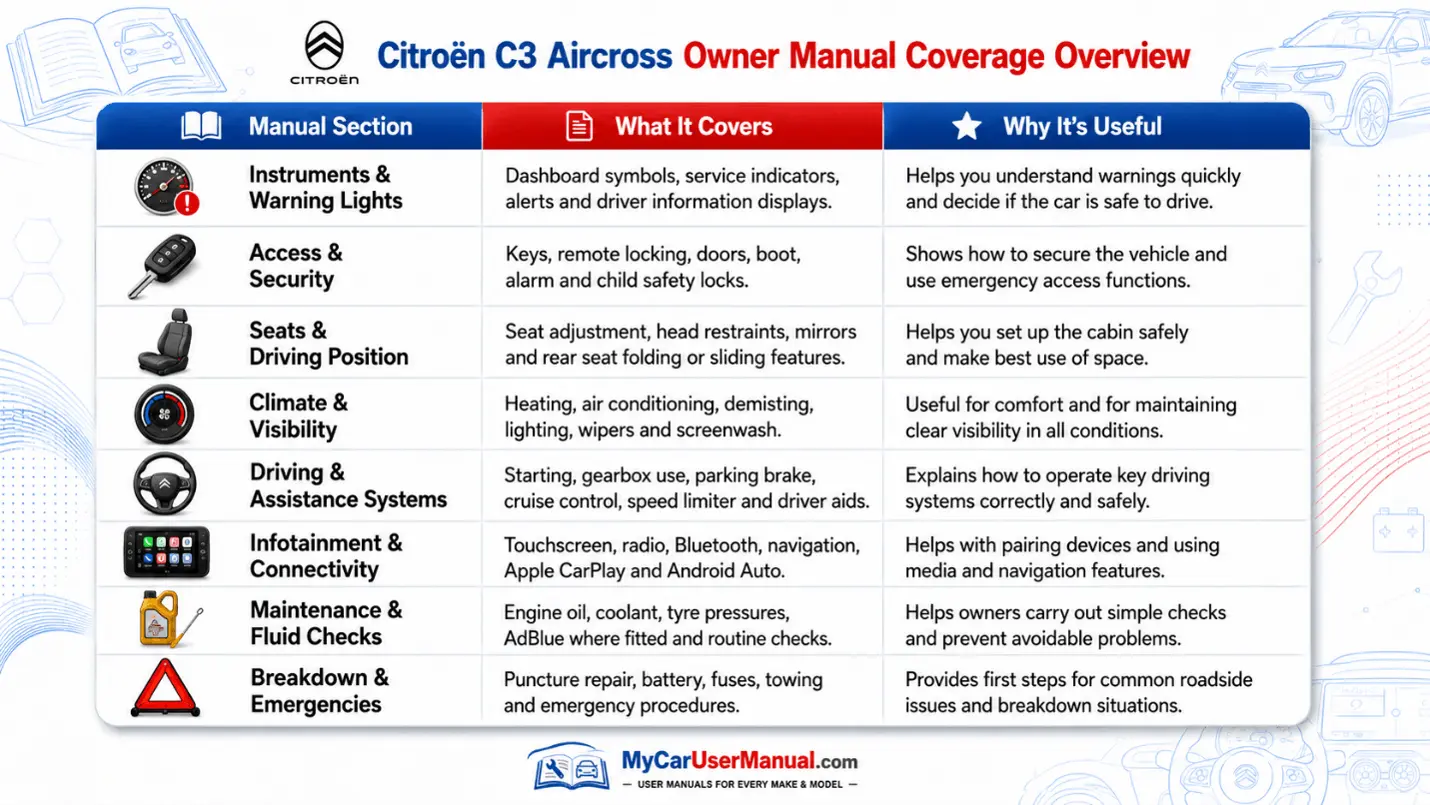 Citroen C3 Aircross Manual PDF