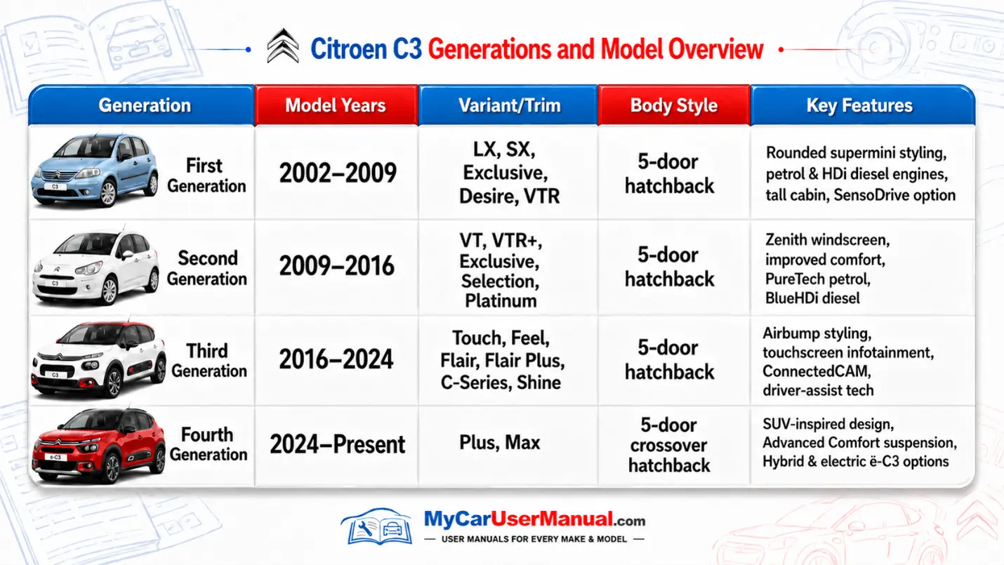 Citroen C3 Owner Manual PDF