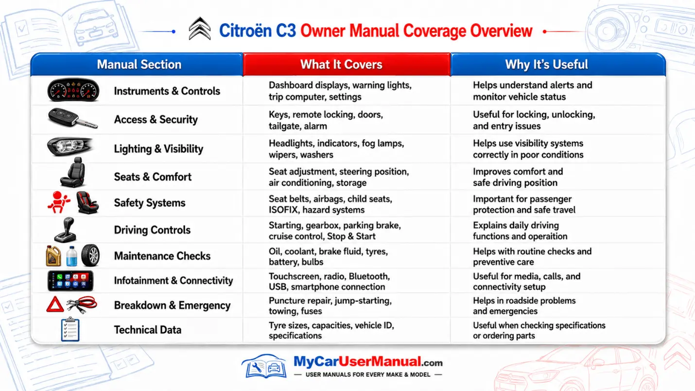 Citroen C3 Manual PDF