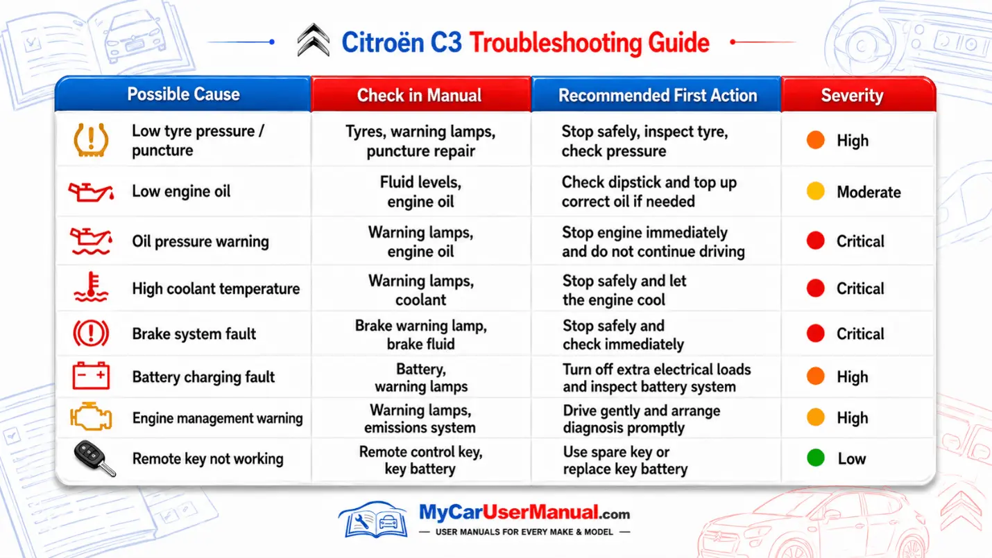 Citroen C3 User Manual PDF