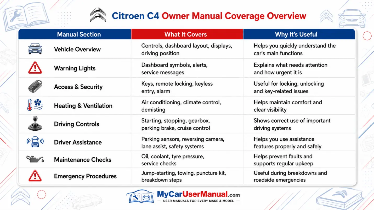 Citroen C4 Manual PDF