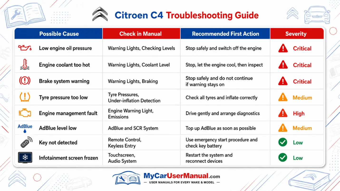 Citroen C4 User Manual PDF