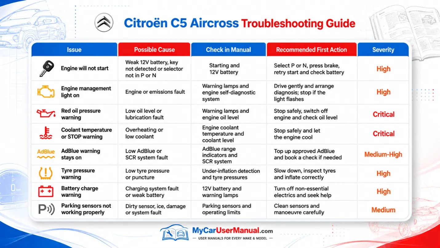 Citroen C5 Aircross User Manual PDF