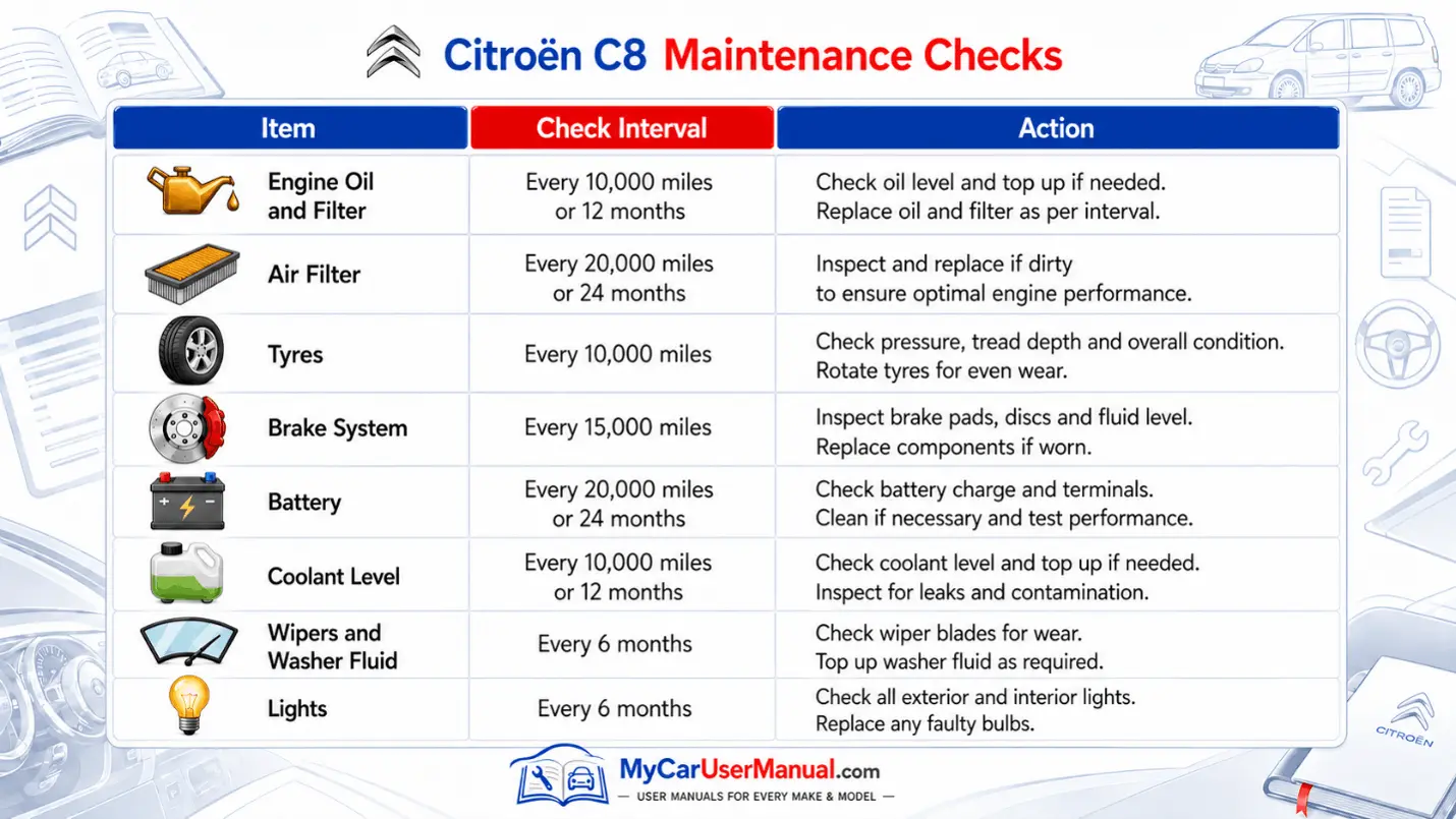 Citroen C8 User Manual PDF