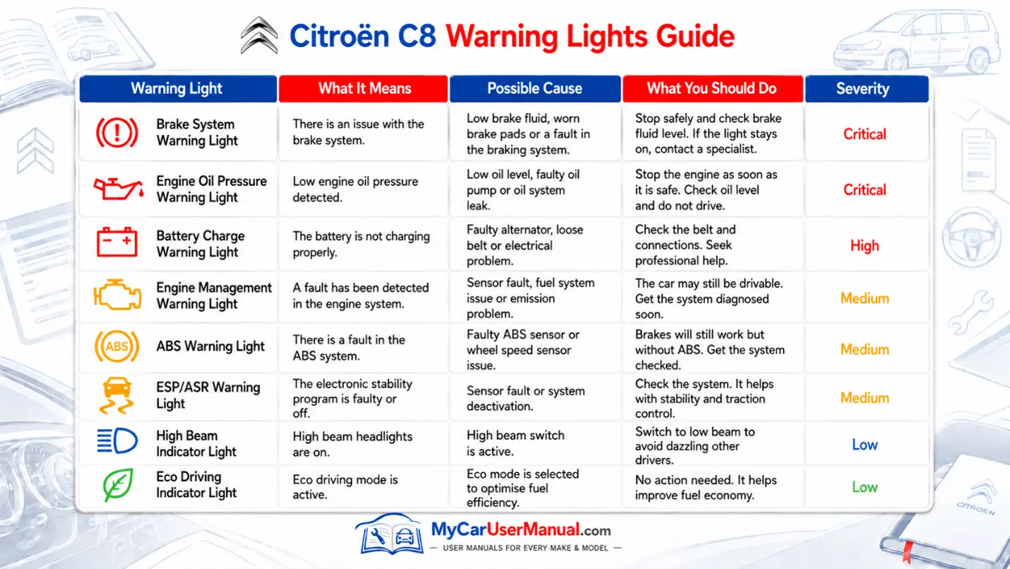 Citroen C8 Manual PDF