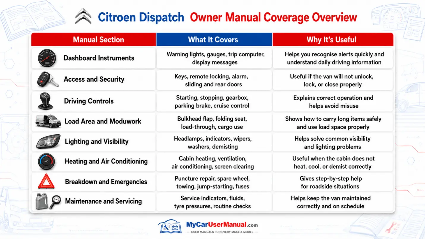 Citroen Dispatch Manual PDF