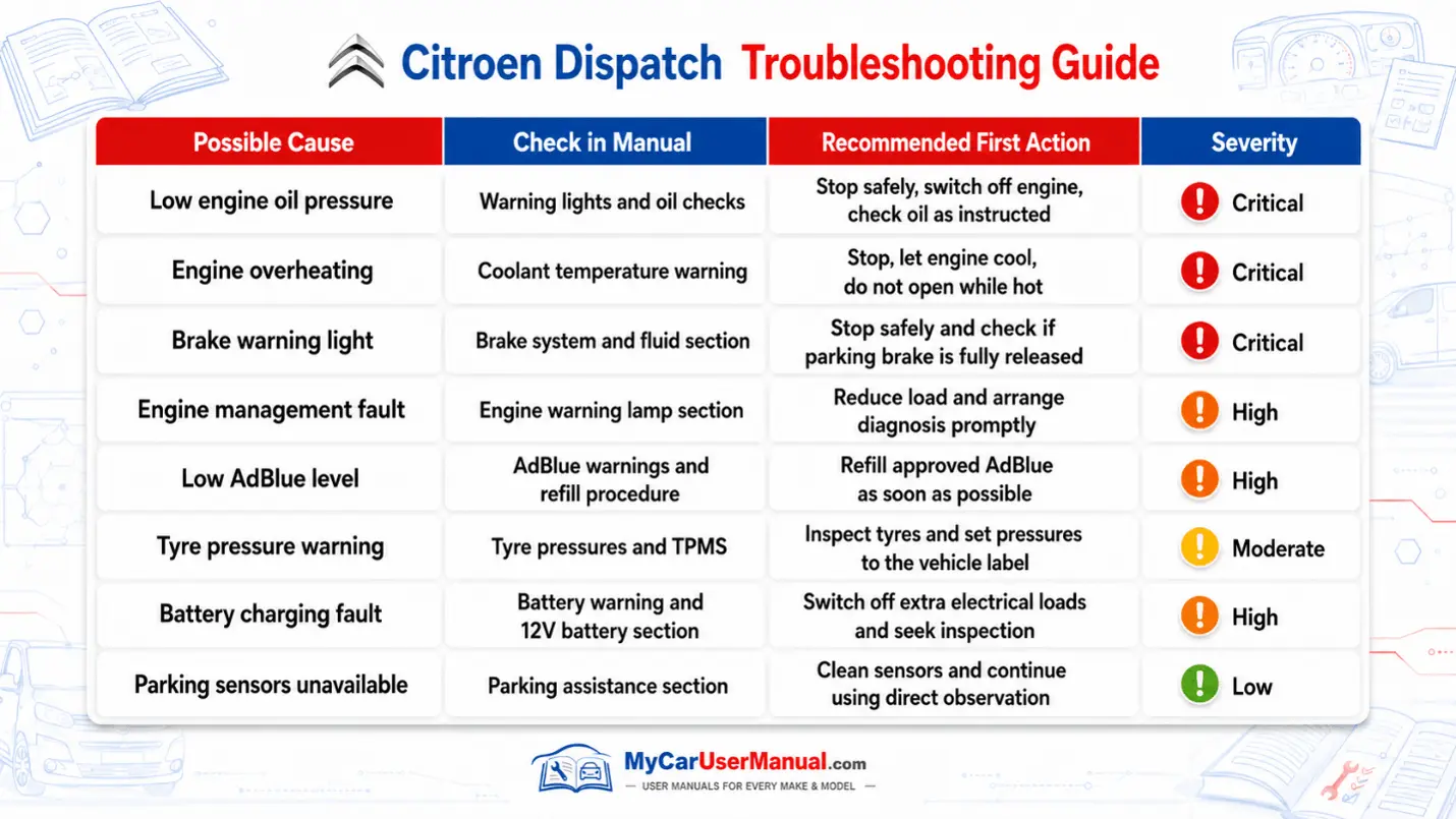 Citroen Dispatch User Manual PDF