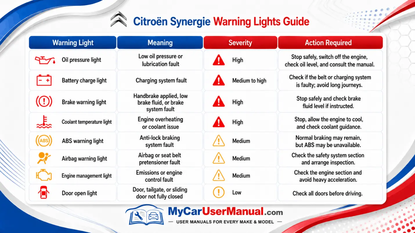Citroen Synergie Manual PDF