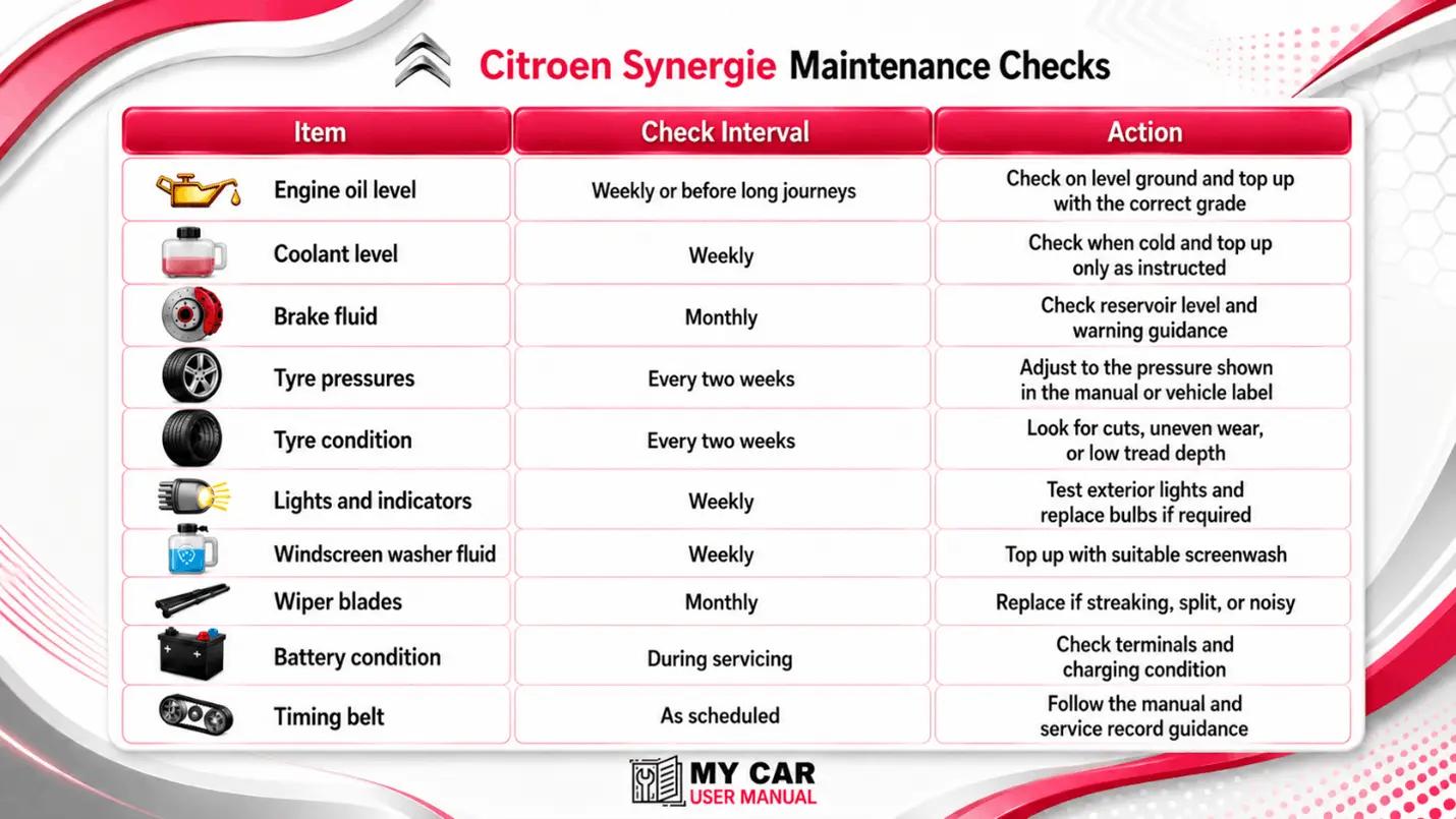 Citroen Synergie User Manual PDF