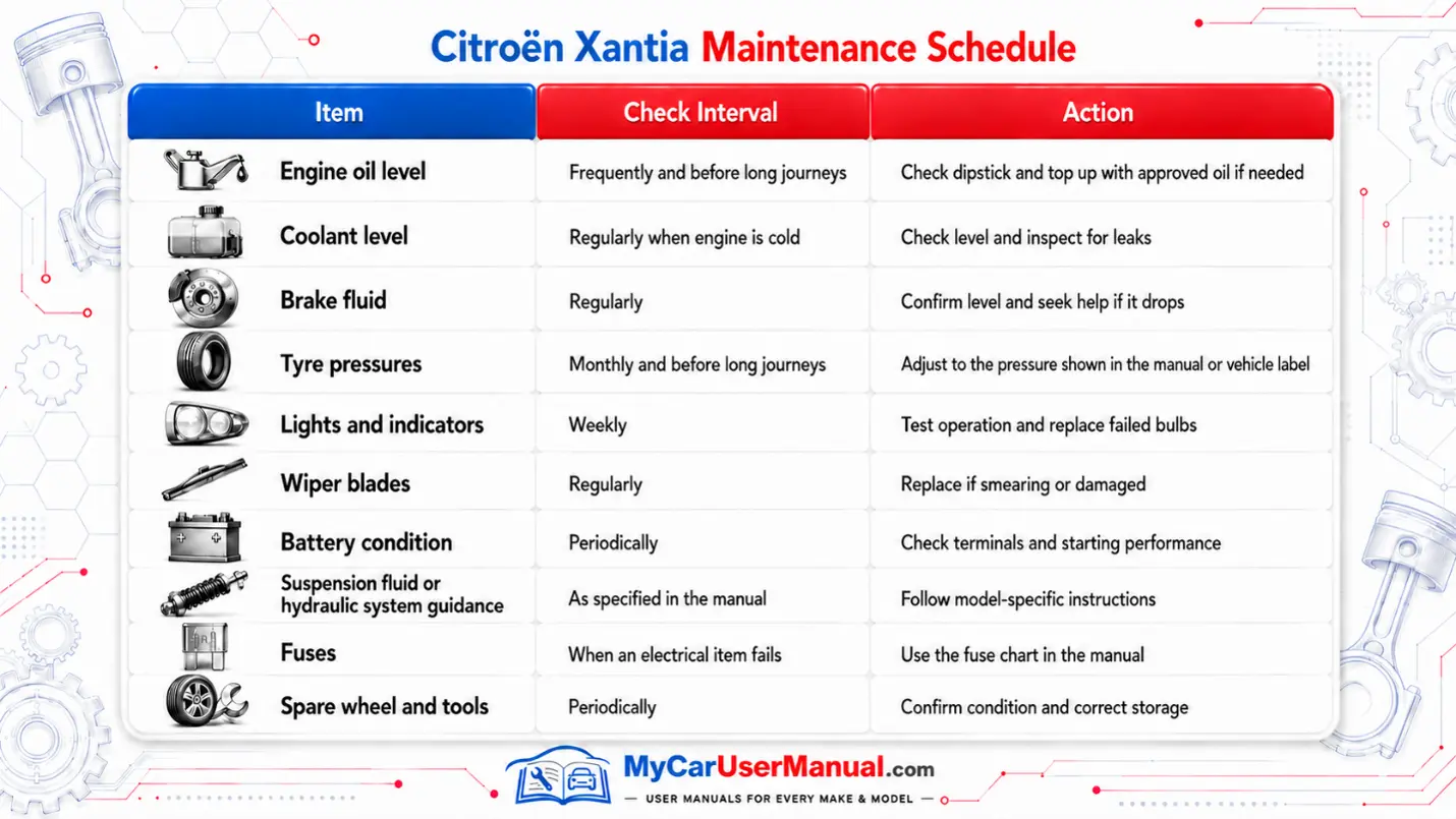 Citroen Xantia User Manual PDF