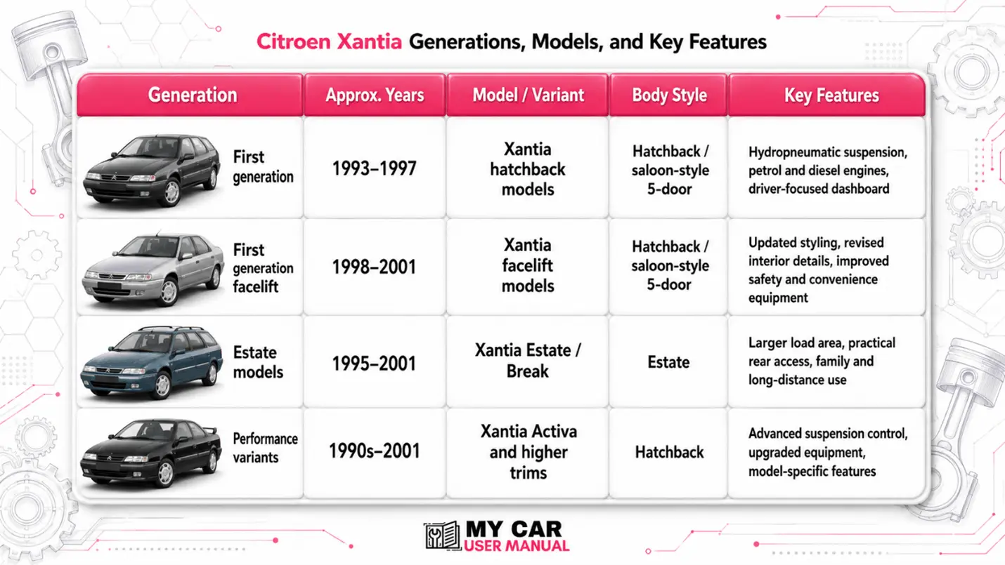 Citroen Xantia Owner Manual PDF