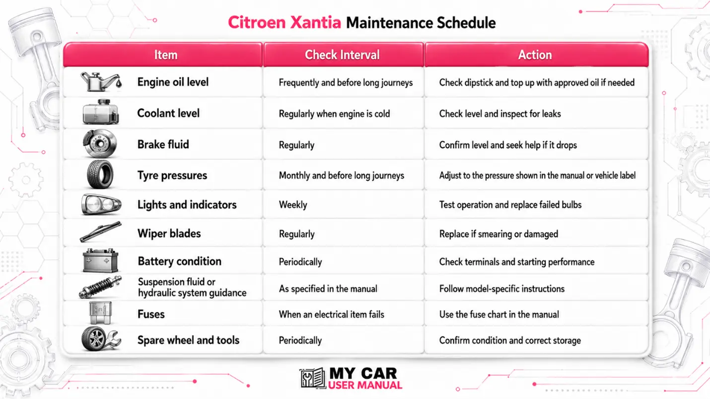 Citroen Xantia User Manual PDF