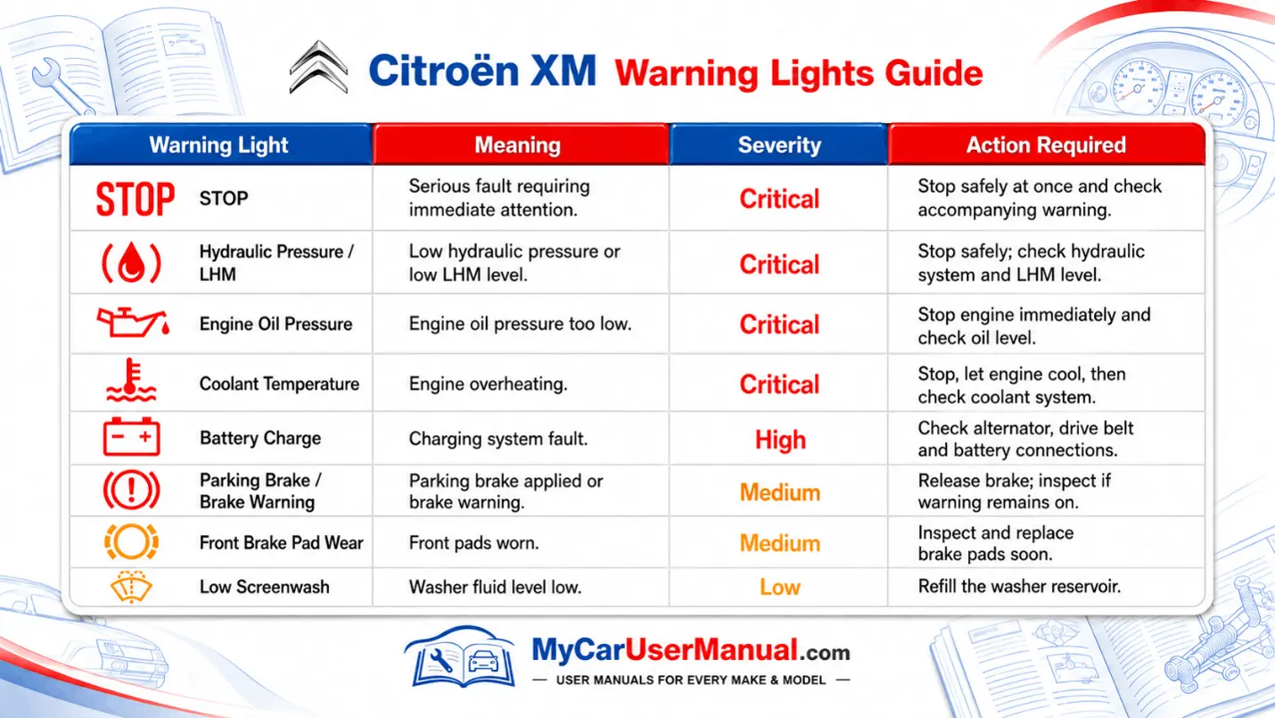 Citroen XM Manual PDF