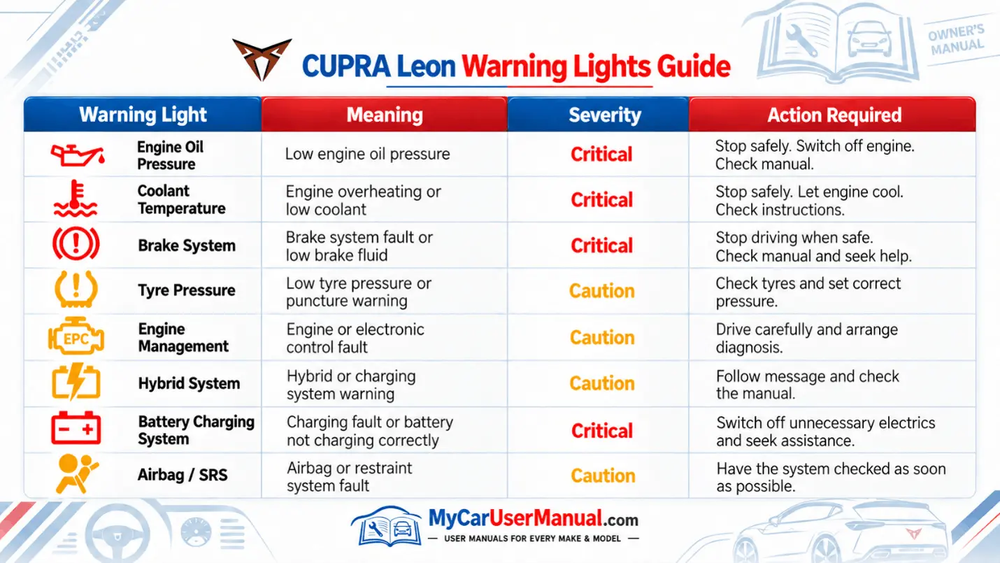 Cupra Leon Manual PDF