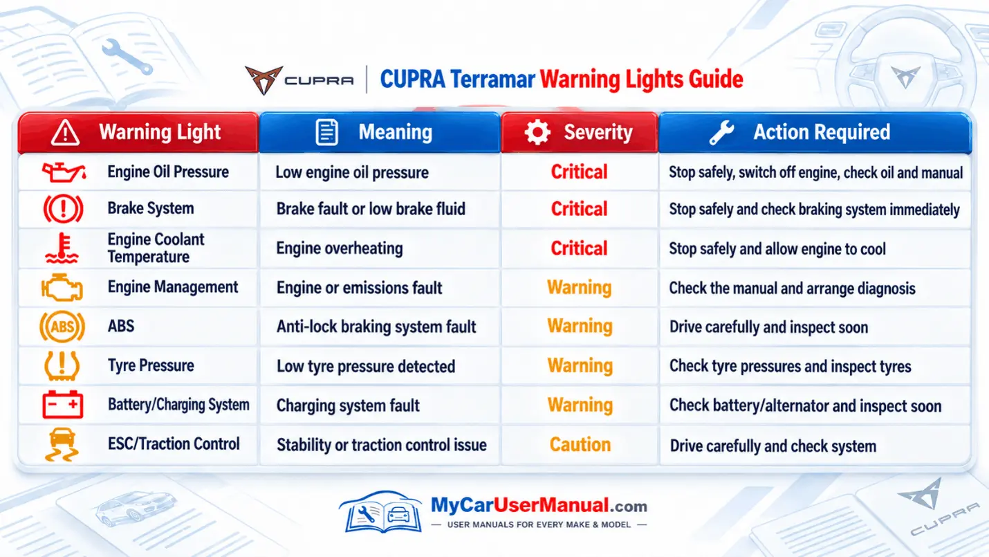 Cupra Terramar Manual PDF