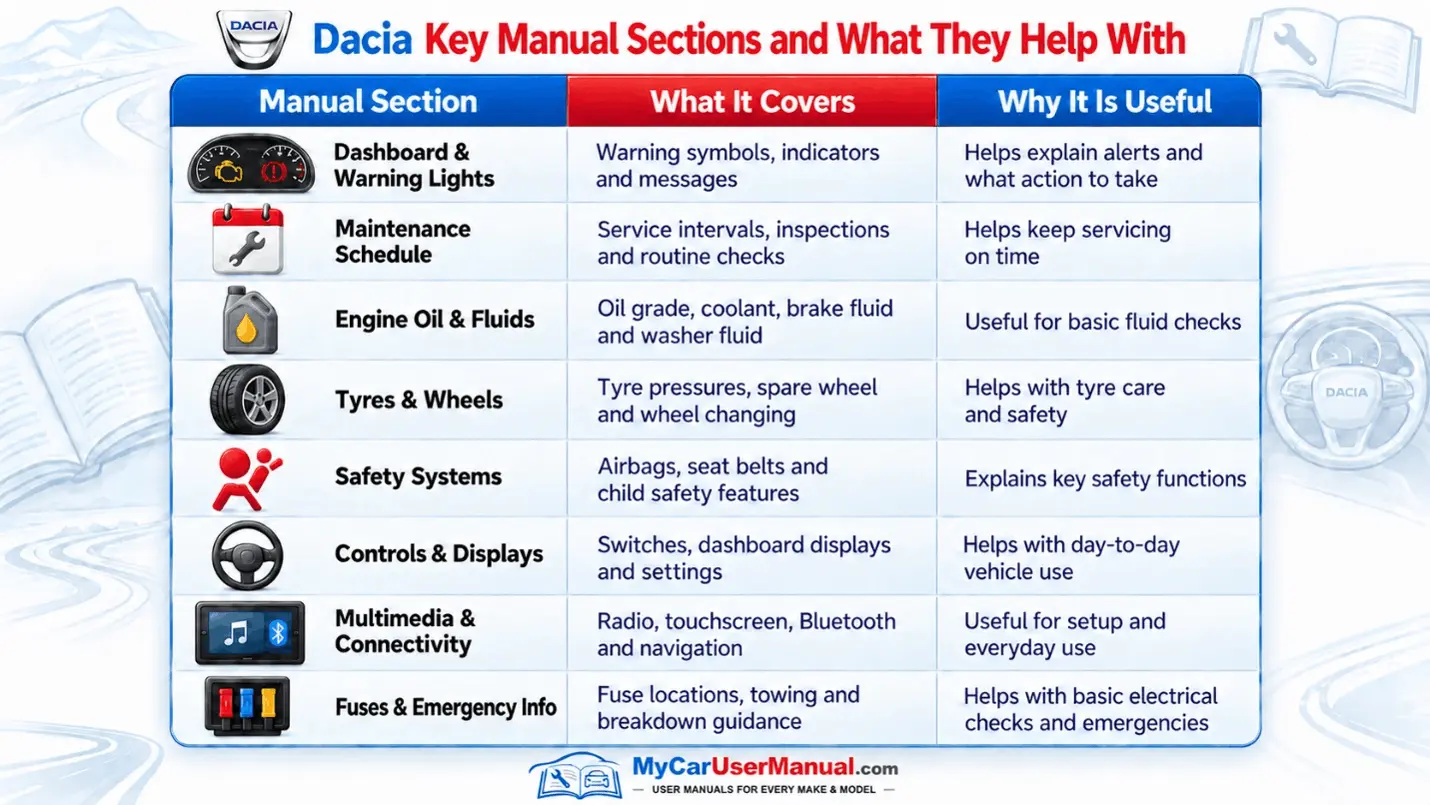 Dacia Manual PDF