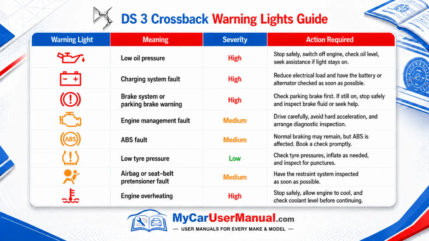 Ds 3 Crossback User Manual PDF