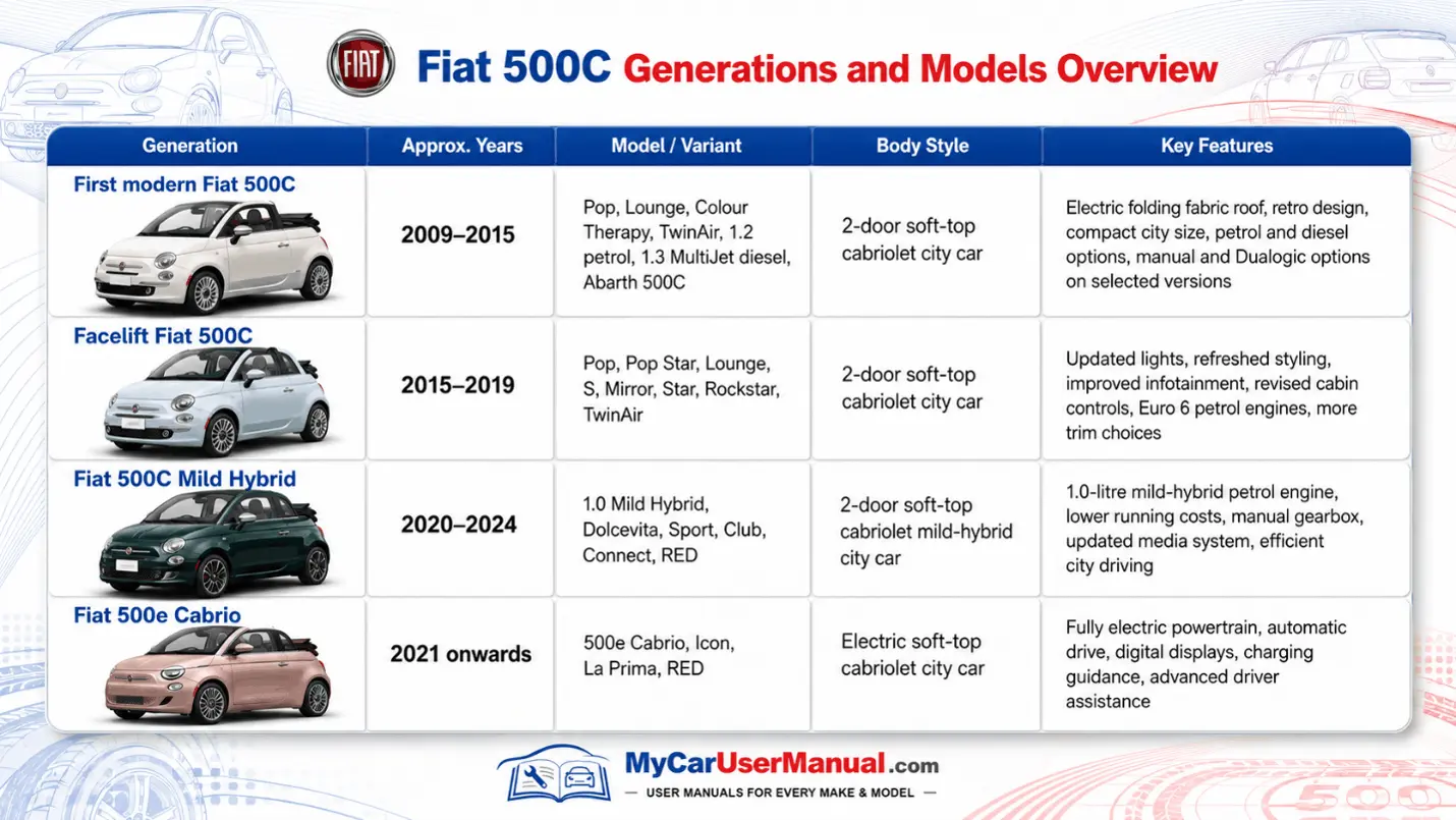 Fiat 500 C Owner Manual PDF
