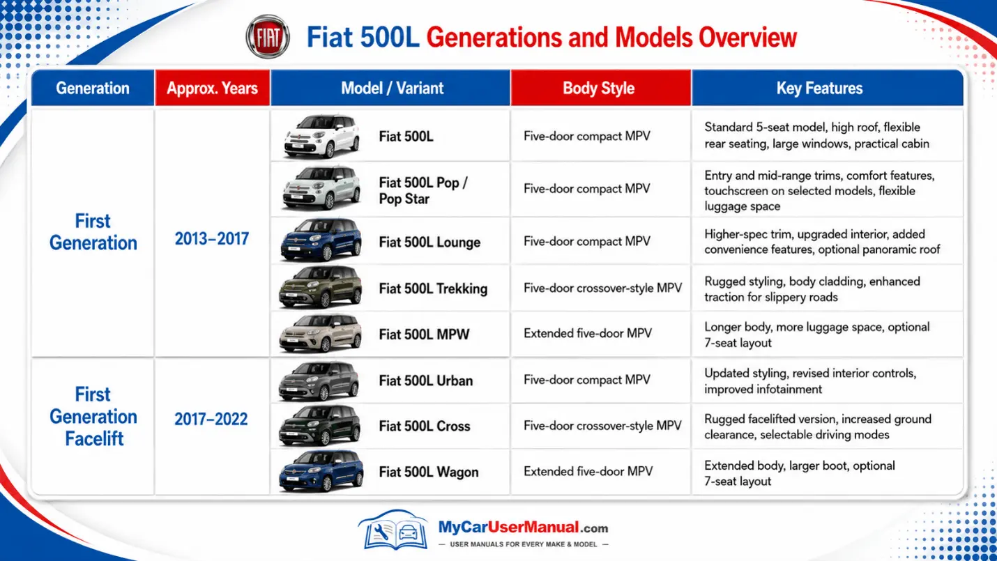 Fiat 500L Owner Manual PDF