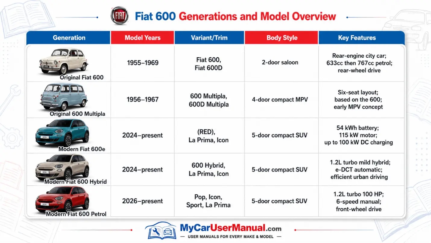 Fiat 600 Owner Manual PDF
