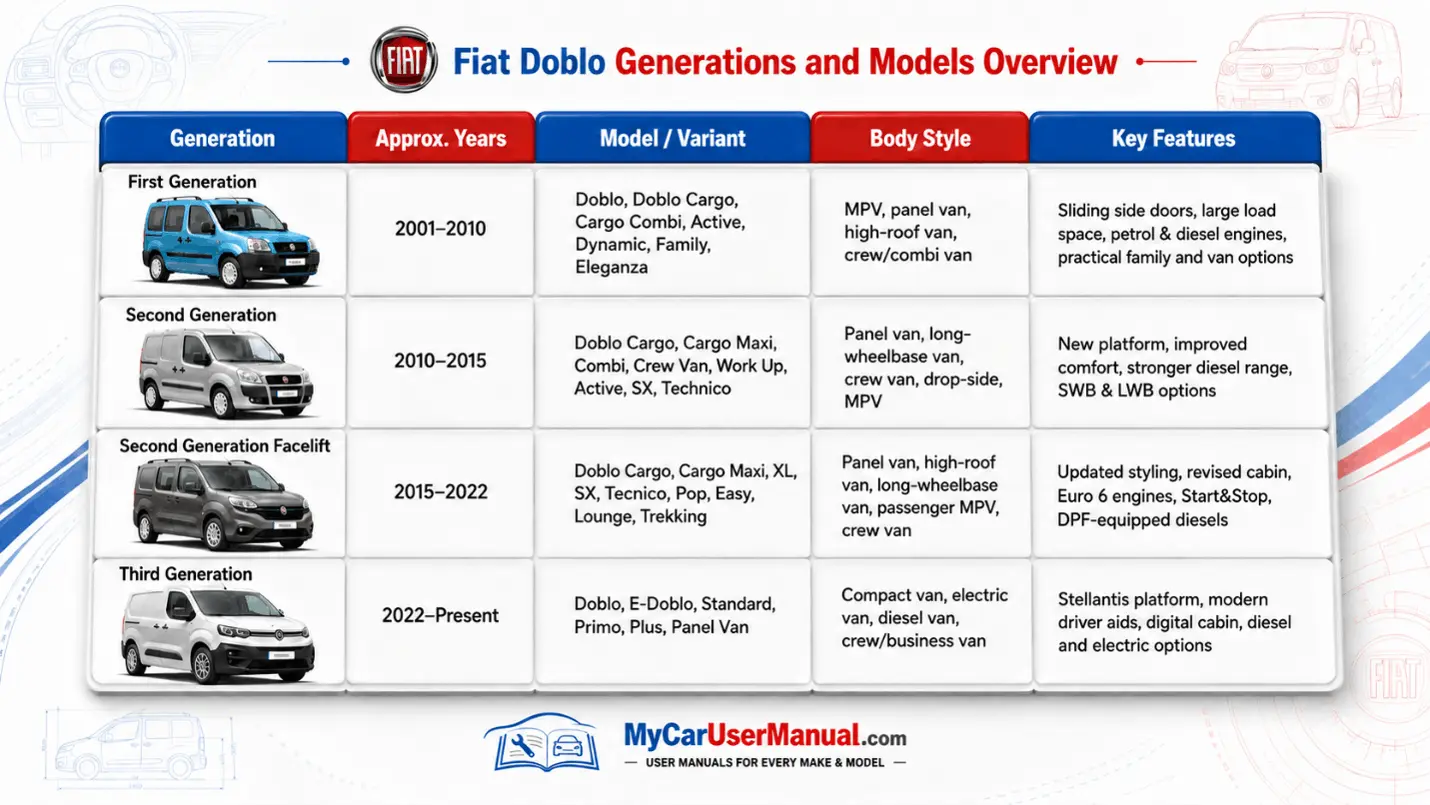 Fiat Doblo Owner Manual PDF