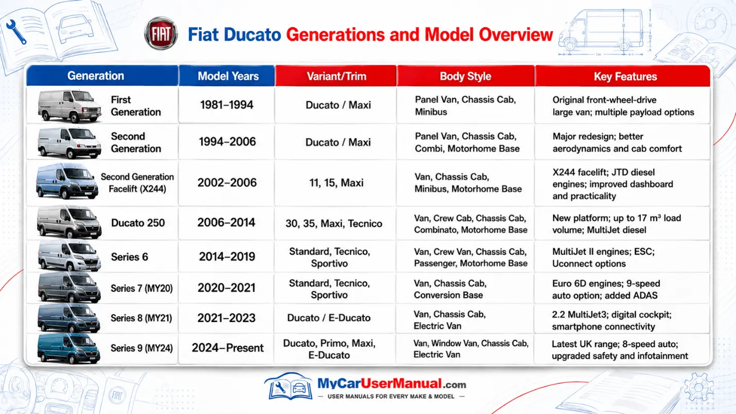 Fiat Ducato Owner Manual PDF