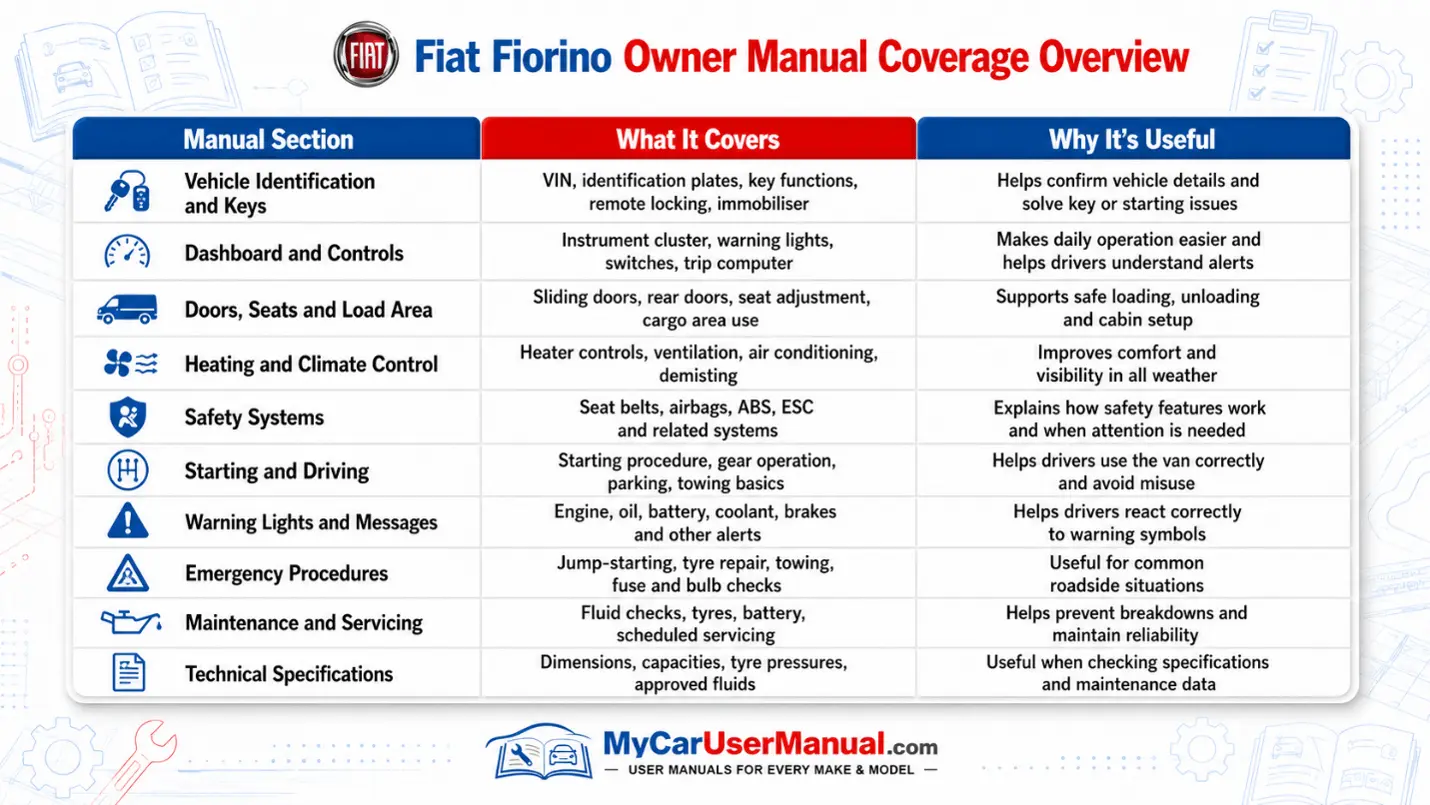 Fiat Fiorino Manual PDF