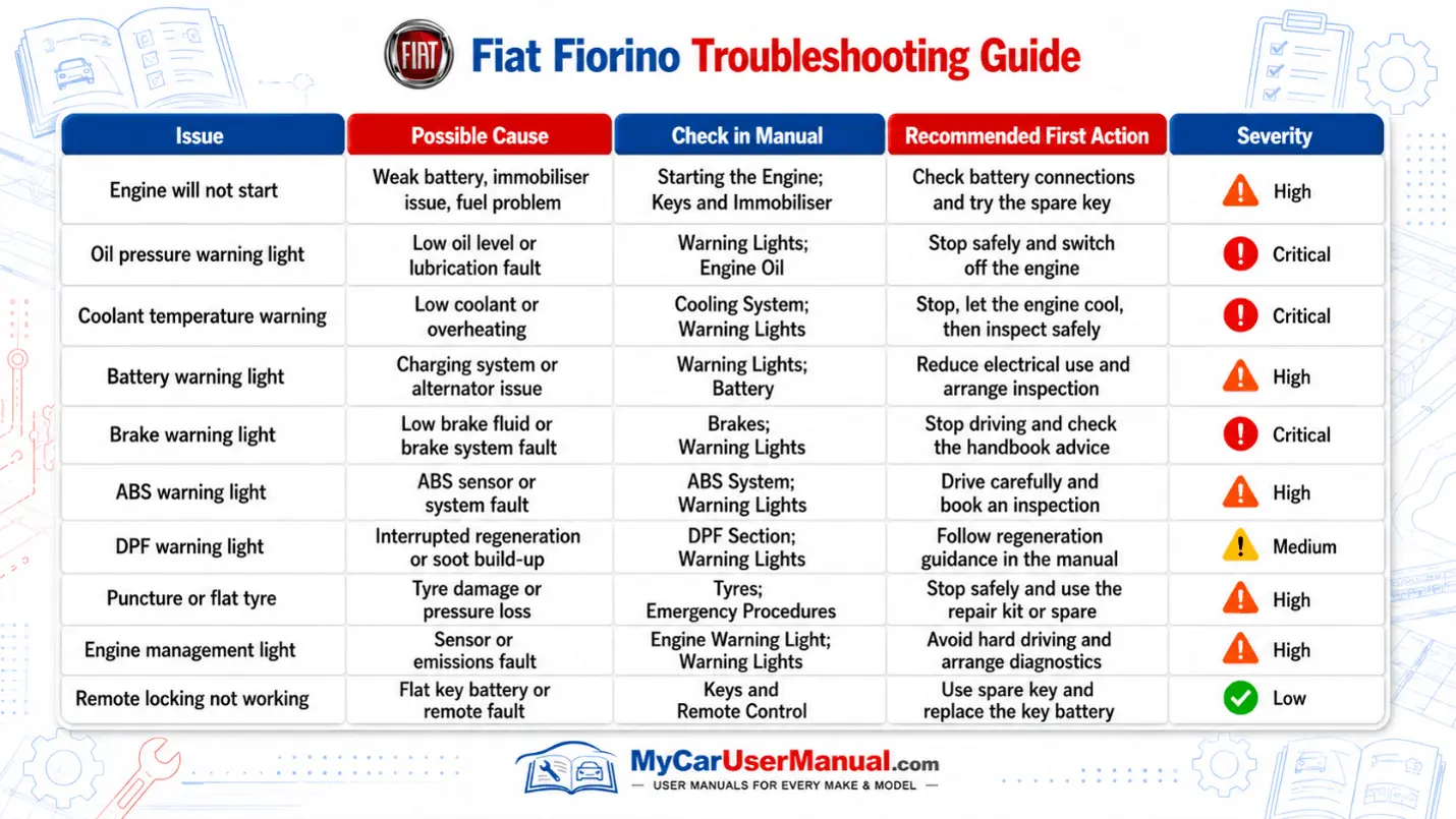 Fiat Fiorino User Manual PDF