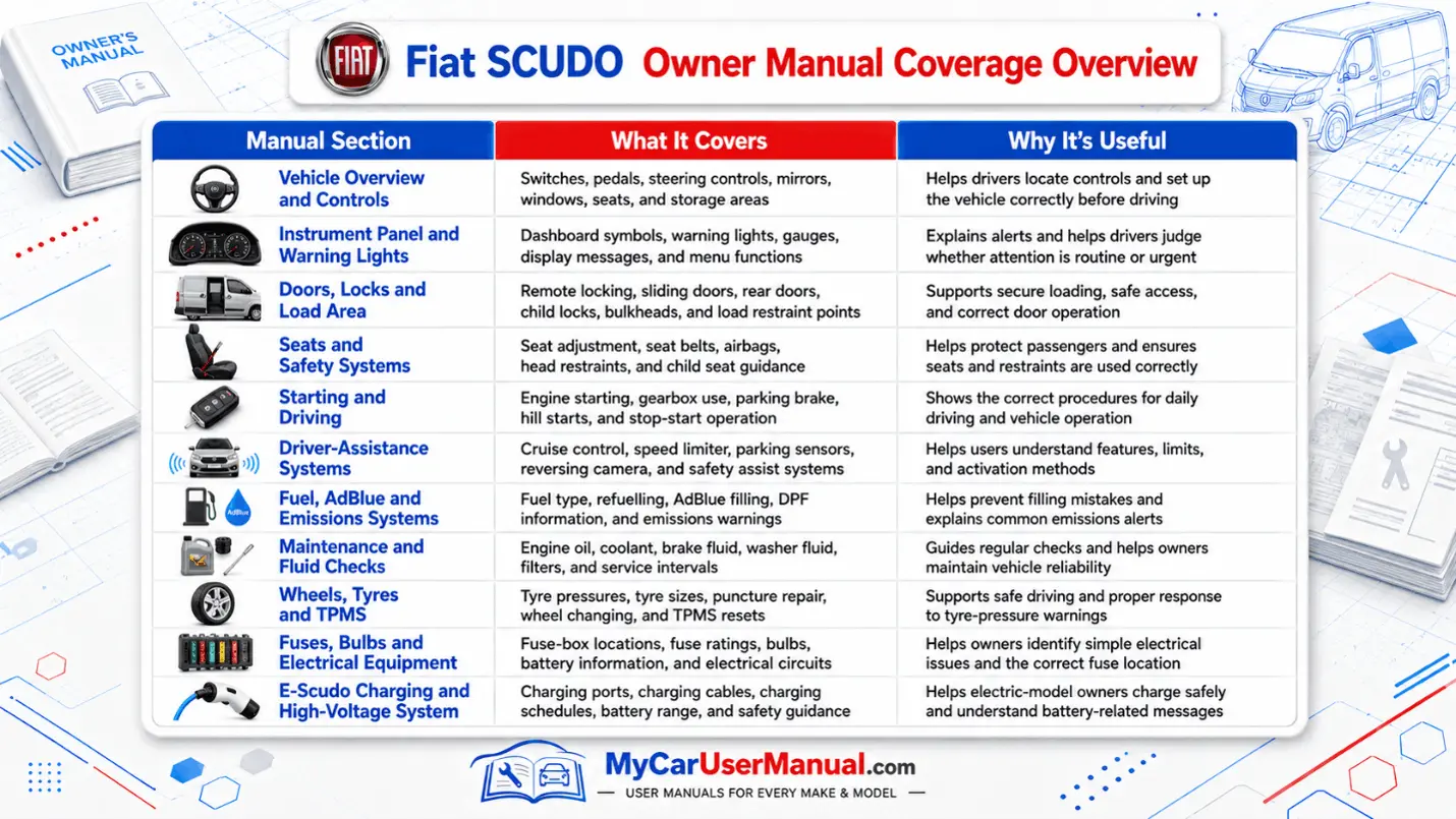 Fiat Scudo Manual PDF