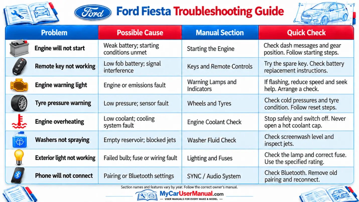 Ford Fiesta Handbook & Service Guide