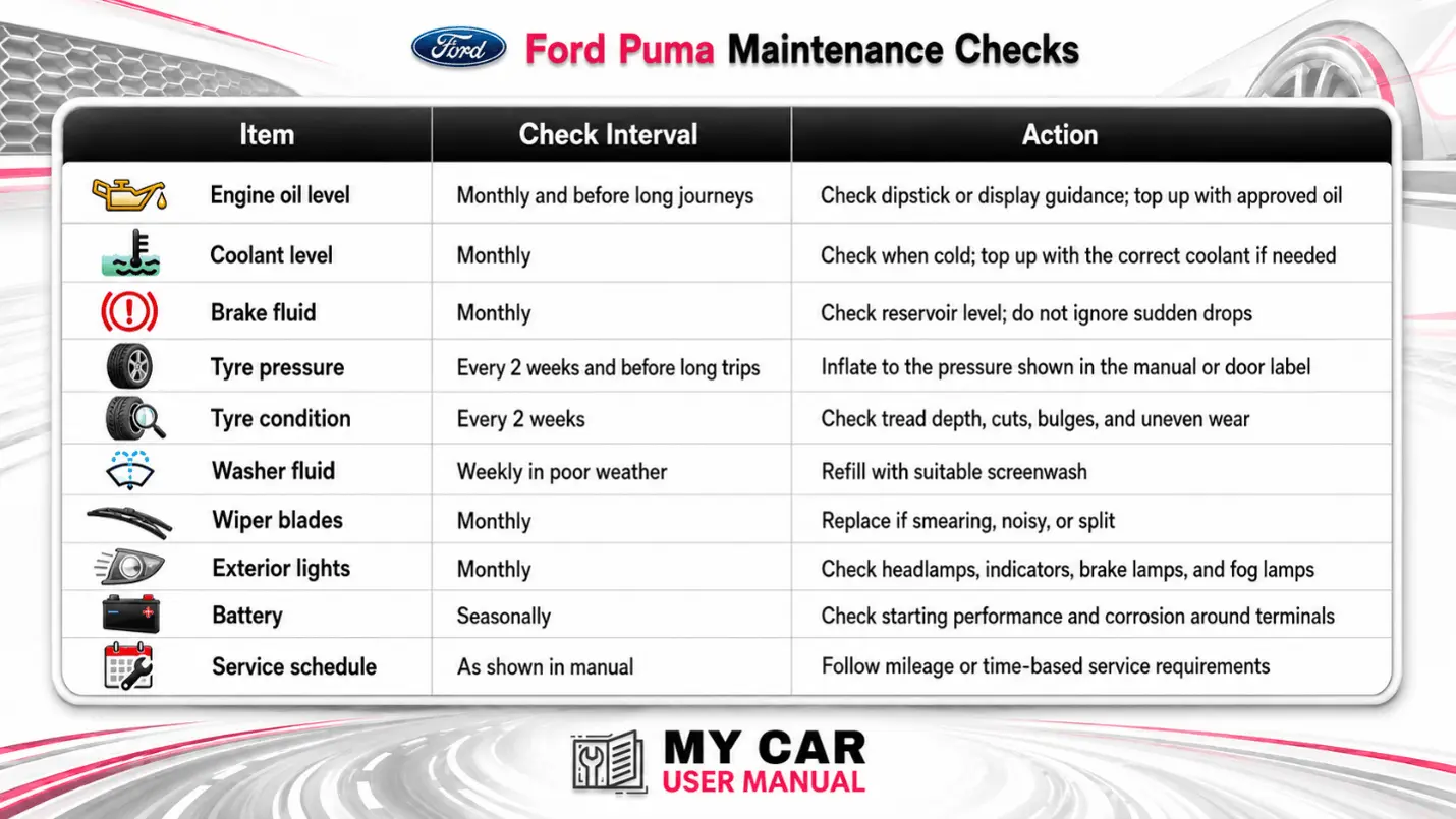 Ford Puma User Manual PDF