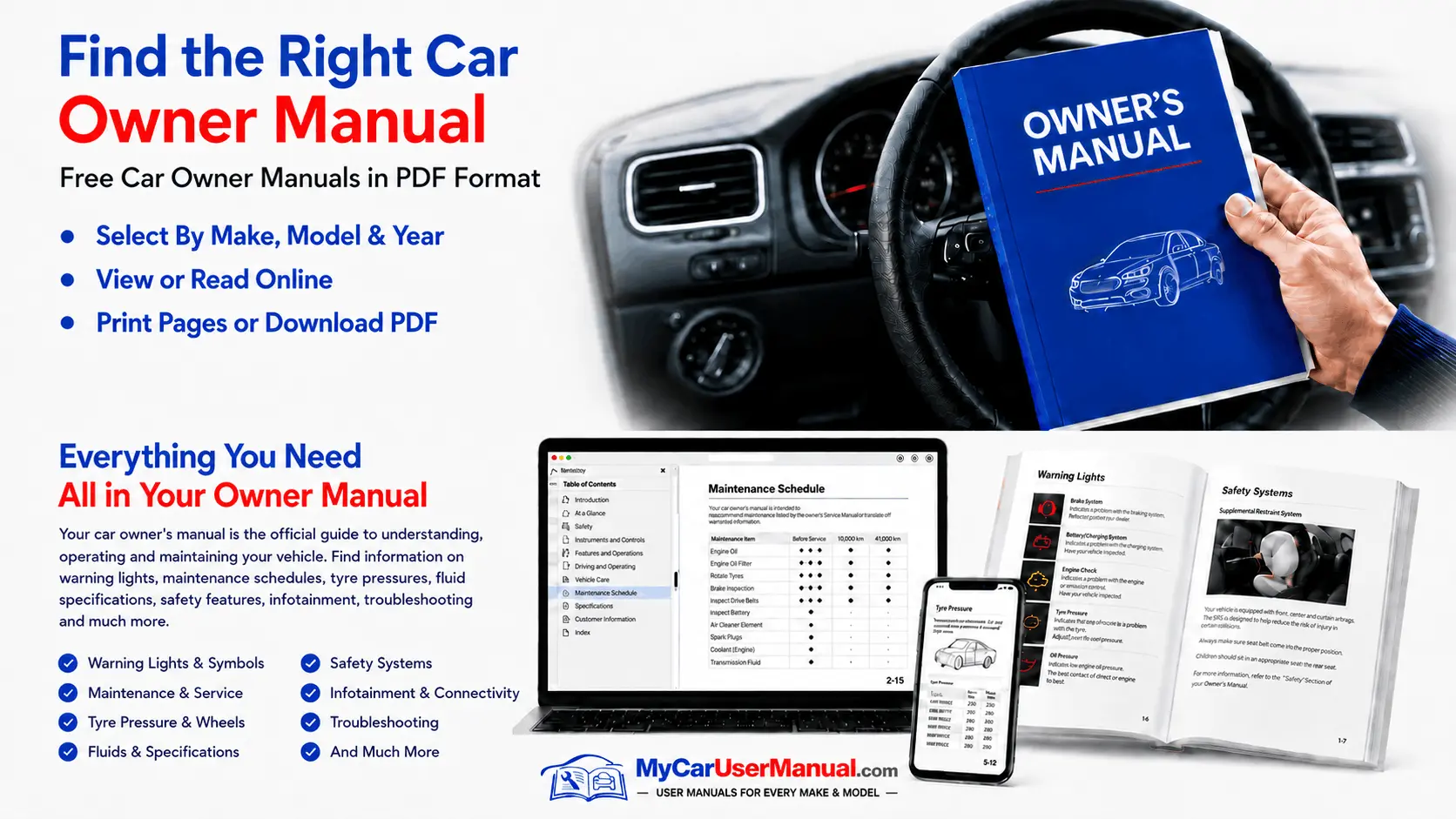 Car Owner Manuals in PDF