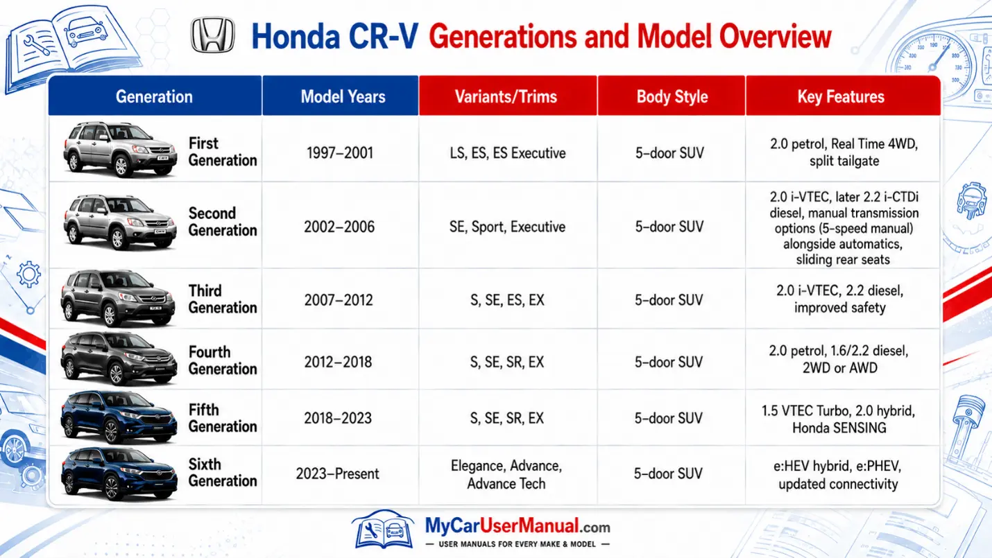 Honda CR-V Owner Manual PDF