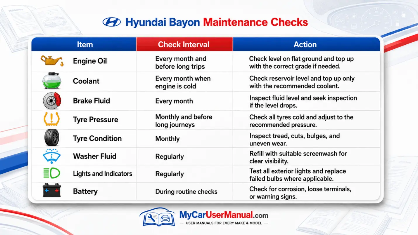 Hyundai Bayon User Manual PDF