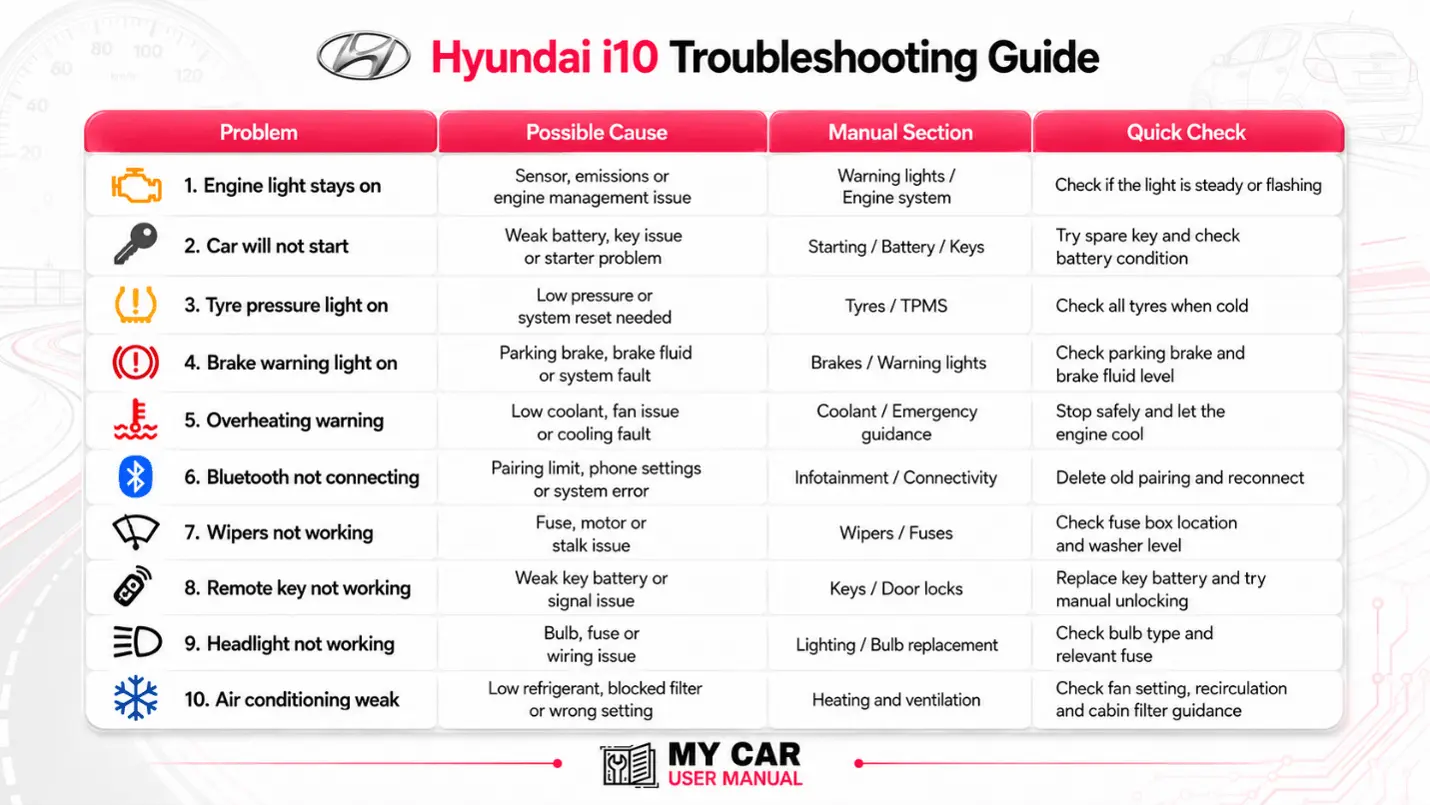 Hyunda I10 Handbook & Service Guide