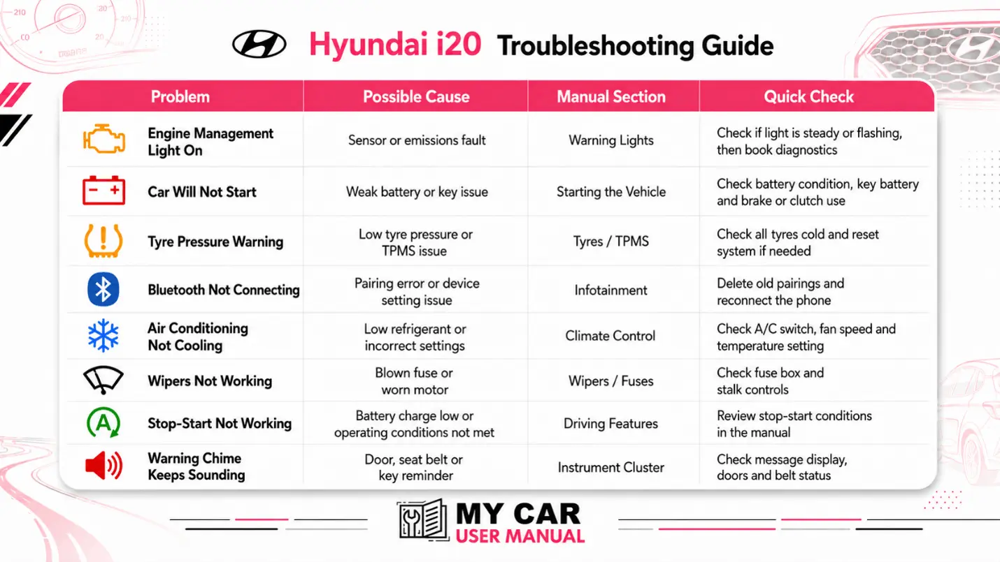 Hyunda I20 Handbook & Service Guide